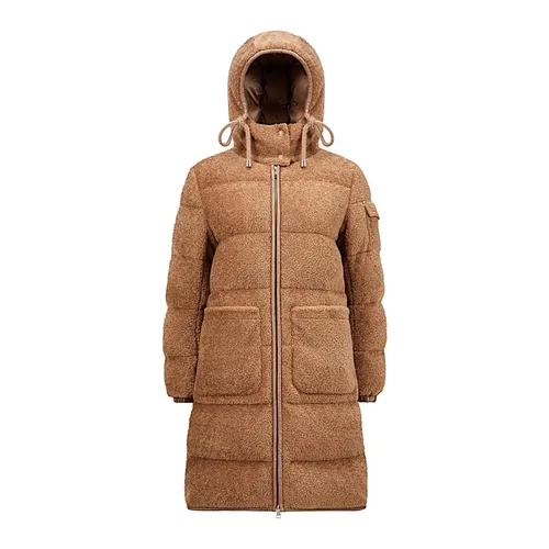 Moncler - Coats > Parkas - Brown - Moncler - Modalova