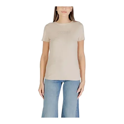 Guess - Tops > T-Shirts - Beige - Guess - Modalova