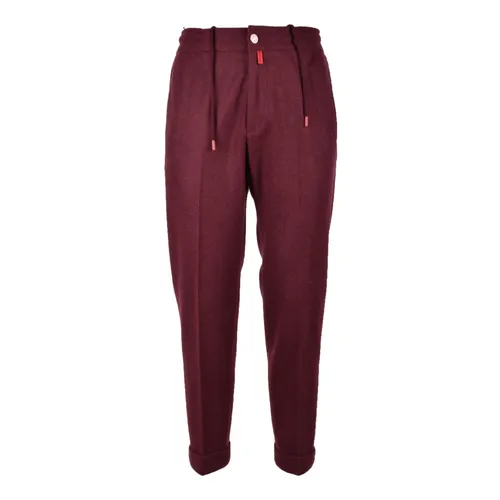 Kiton - Trousers > Chinos - Red - Kiton - Modalova