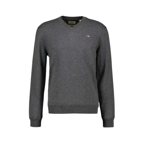 Knitwear > V-neck Knitwear - - Gant - Modalova