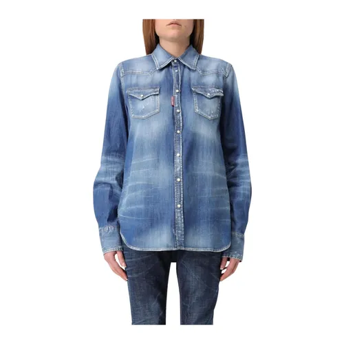 Blouses & Shirts > Denim Shirts - - Dsquared2 - Modalova