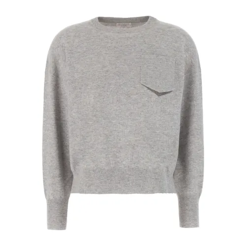 Knitwear > Round-neck Knitwear - - Brunello Cucinelli - Modalova