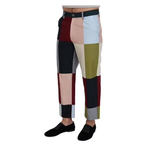 Trousers > Straight Trousers - - Dolce & Gabbana - Modalova