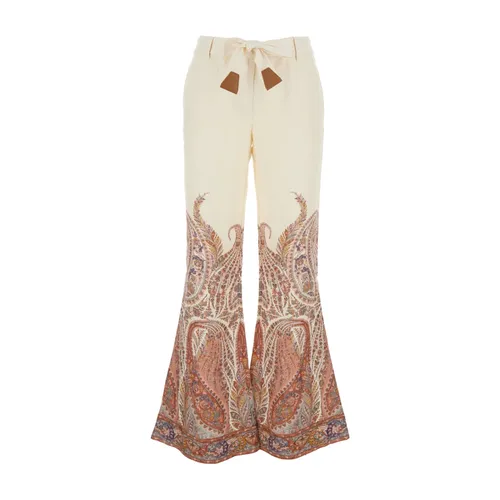 Trousers > Wide Trousers - - Zimmermann - Modalova