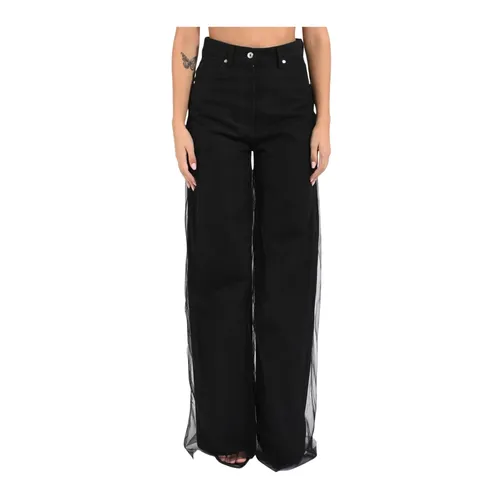 Trousers > Wide Trousers - - Msgm - Modalova