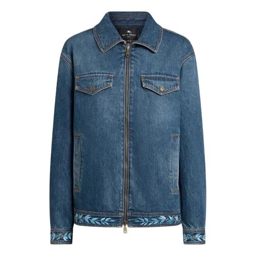 Jackets > Denim Jackets - - Etro - Modalova