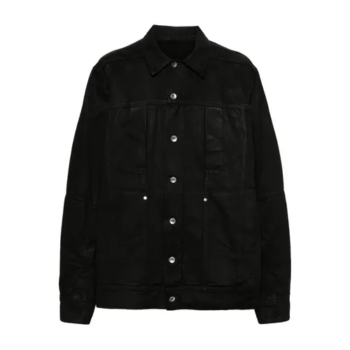 Jackets > Denim Jackets - - Rick Owens - Modalova