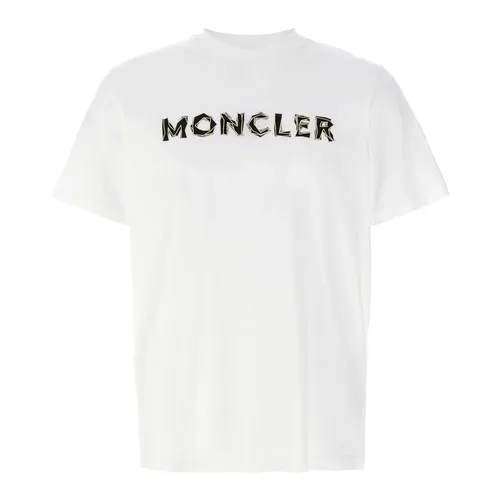 Moncler - Tops > T-Shirts - White - Moncler - Modalova