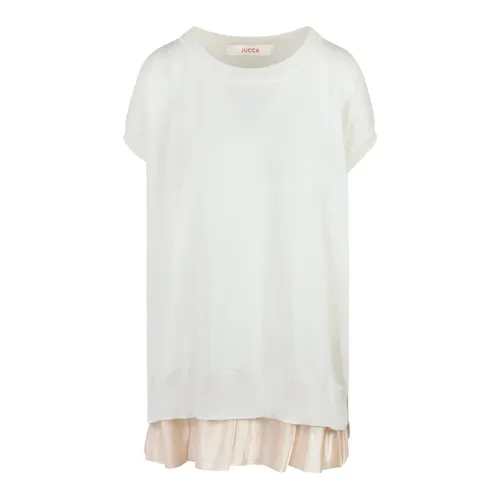 Jucca - Tops > T-Shirts - Beige - Jucca - Modalova