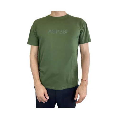 Aspesi - Tops > T-Shirts - Green - Aspesi - Modalova