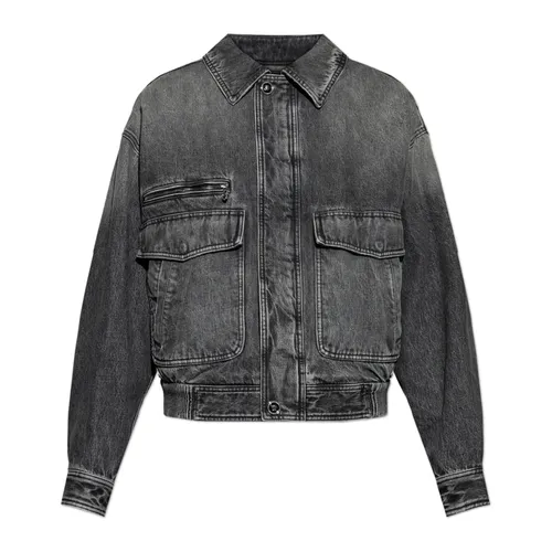 Jackets > Denim Jackets - - Versace - Modalova