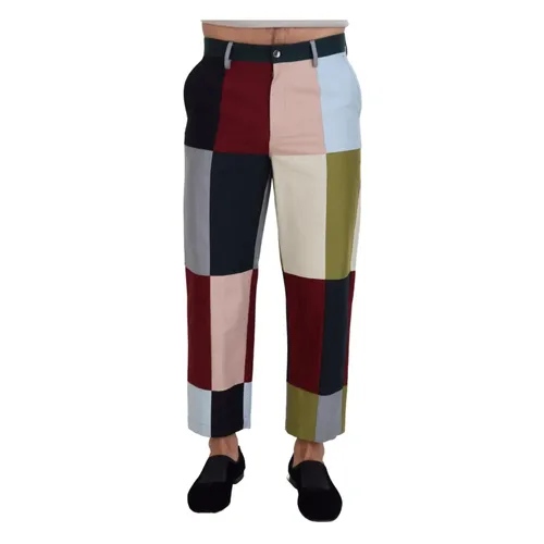 Trousers > Straight Trousers - - Dolce & Gabbana - Modalova
