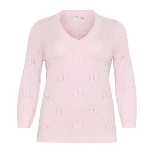 Knitwear > V-neck Knitwear - - Kaffe Curve - Modalova