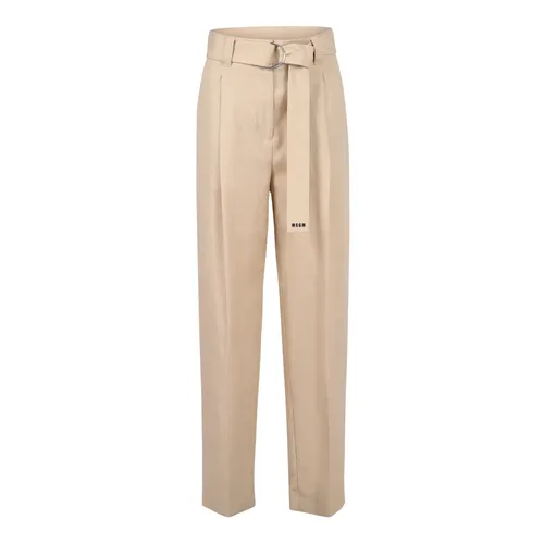 Trousers > Wide Trousers - - Msgm - Modalova