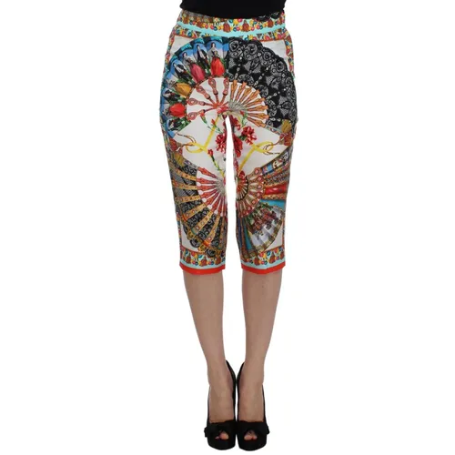 Trousers > Cropped Trousers - - Dolce & Gabbana - Modalova