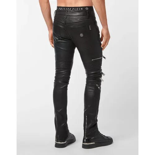 Trousers > Leather Trousers - - Philipp Plein - Modalova