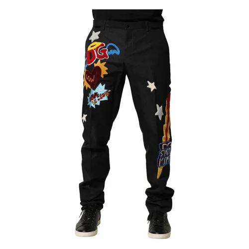Trousers > Slim-fit Trousers - - Dolce & Gabbana - Modalova