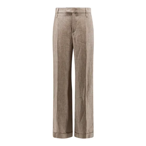 Trousers > Wide Trousers - - Brunello Cucinelli - Modalova