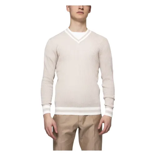 Knitwear > V-neck Knitwear - - Eleventy - Modalova