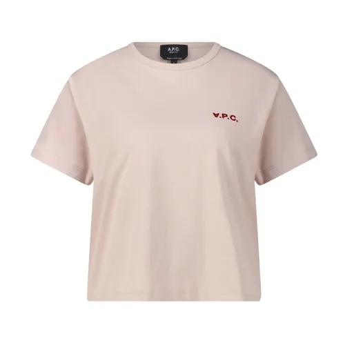 A.p.c. - Tops > T-Shirts - Pink - A.p.c. - Modalova