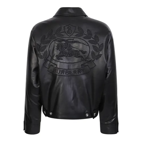 Jackets > Leather Jackets - - Burberry - Modalova