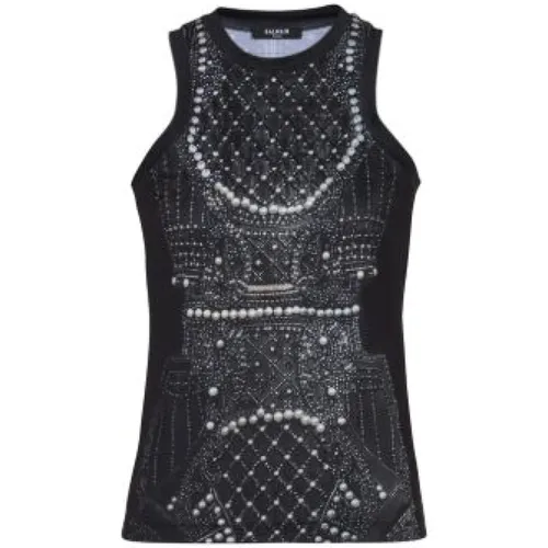 Tops > Sleeveless Tops - - Balmain - Modalova