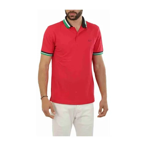 Sun68 - Tops > Polo Shirts - Red - Sun68 - Modalova