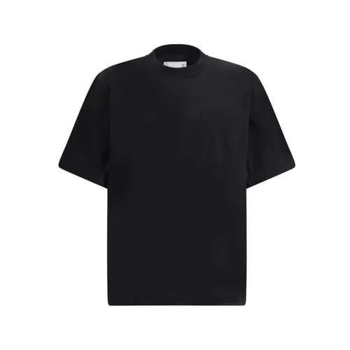 Sacai - Tops > T-Shirts - Black - Sacai - Modalova