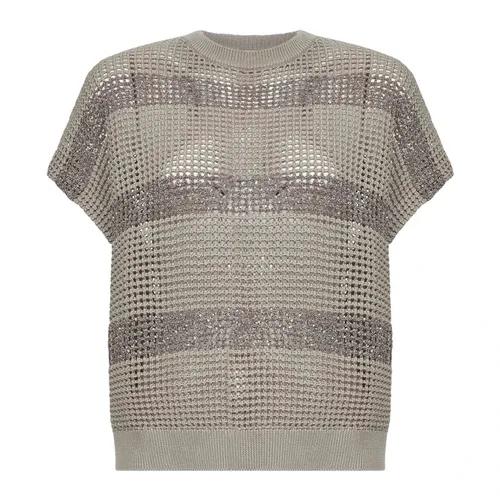 Knitwear > Round-neck Knitwear - - Brunello Cucinelli - Modalova