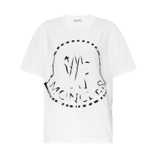 Moncler - Tops > T-Shirts - White - Moncler - Modalova
