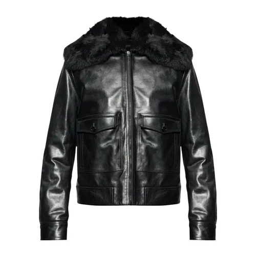 Jackets > Leather Jackets - - Dolce & Gabbana - Modalova