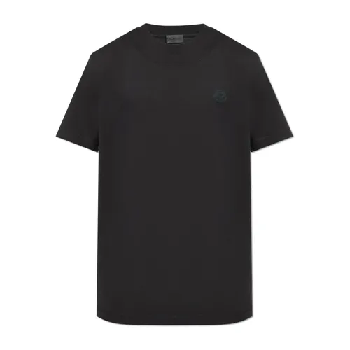 Moncler - Tops > T-Shirts - Black - Moncler - Modalova