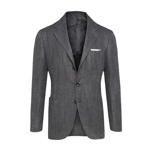 Kiton - Jackets > Blazers - Gray - Kiton - Modalova
