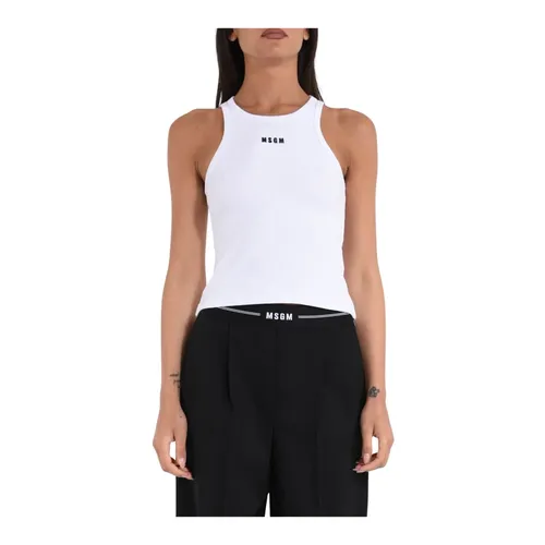 Tops > Sleeveless Tops - - Msgm - Modalova