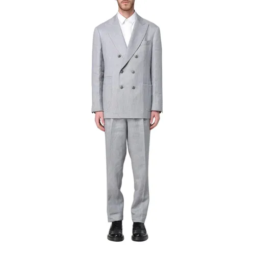 Suits > Suit Sets > Double Breasted Suits - - Brunello Cucinelli - Modalova