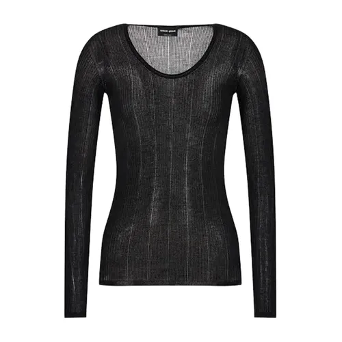 Knitwear > Round-neck Knitwear - - Giorgio Armani - Modalova