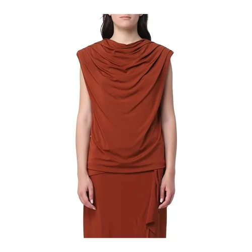 Tops > Sleeveless Tops - - Federica Tosi - Modalova
