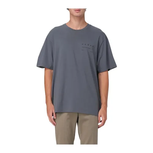 Hogan - Tops > T-Shirts - Gray - Hogan - Modalova