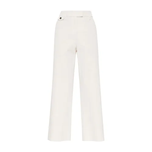 Trousers > Wide Trousers - - Brunello Cucinelli - Modalova