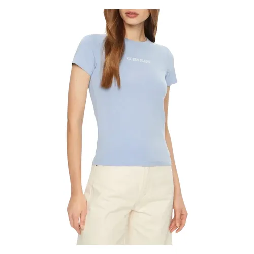Guess - Tops > T-Shirts - Blue - Guess - Modalova