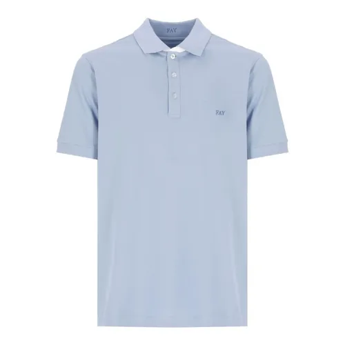Fay - Tops > Polo Shirts - Blue - Fay - Modalova