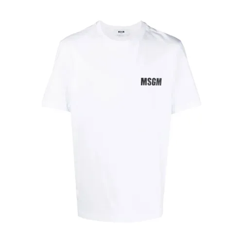 Msgm - Tops > T-Shirts - White - Msgm - Modalova
