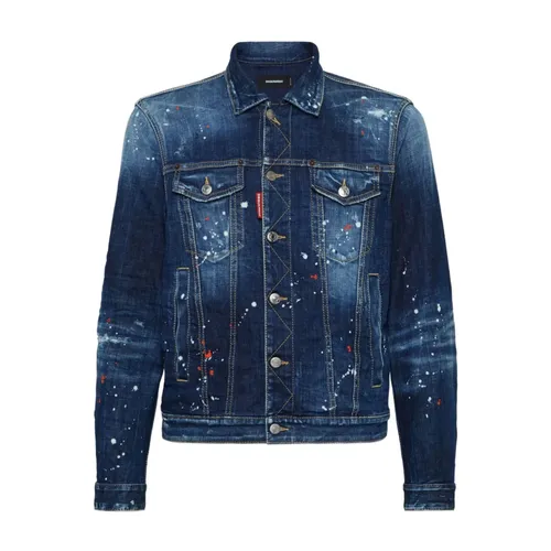 Jackets > Denim Jackets - - Dsquared2 - Modalova