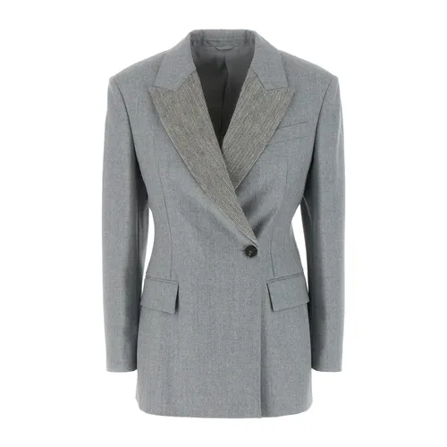Jackets > Blazers - - Brunello Cucinelli - Modalova