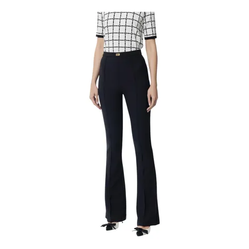 Trousers > Wide Trousers - - Elisabetta Franchi - Modalova