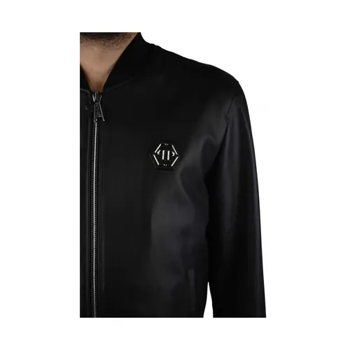Jackets > Leather Jackets - - Philipp Plein - Modalova