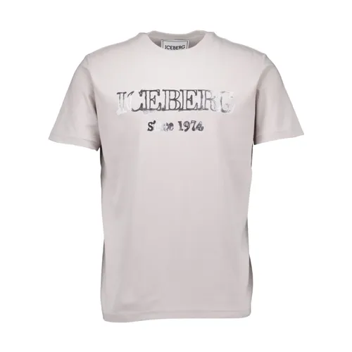 Iceberg - Tops > T-Shirts - Gray - Iceberg - Modalova