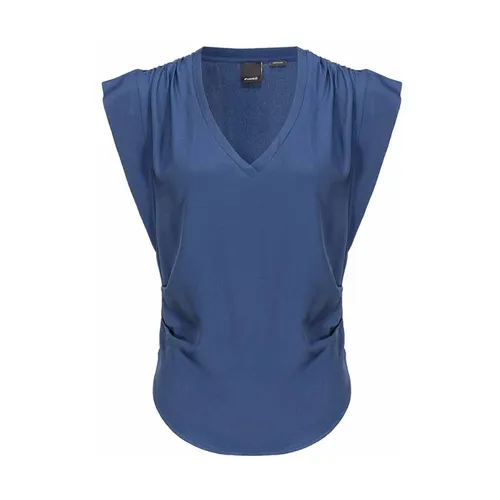 Pinko - Tops > T-Shirts - Blue - Pinko - Modalova