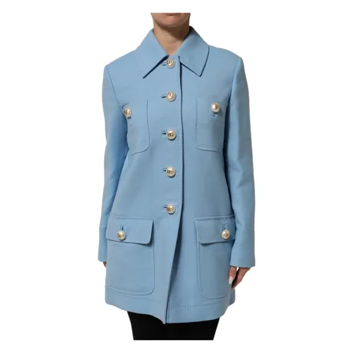 Coats > Single-Breasted Coats - - Dolce & Gabbana - Modalova