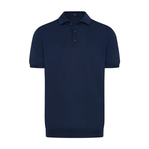Kiton - Tops > Polo Shirts - Blue - Kiton - Modalova